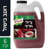 רוטב צ'ילי חריף 6 ק