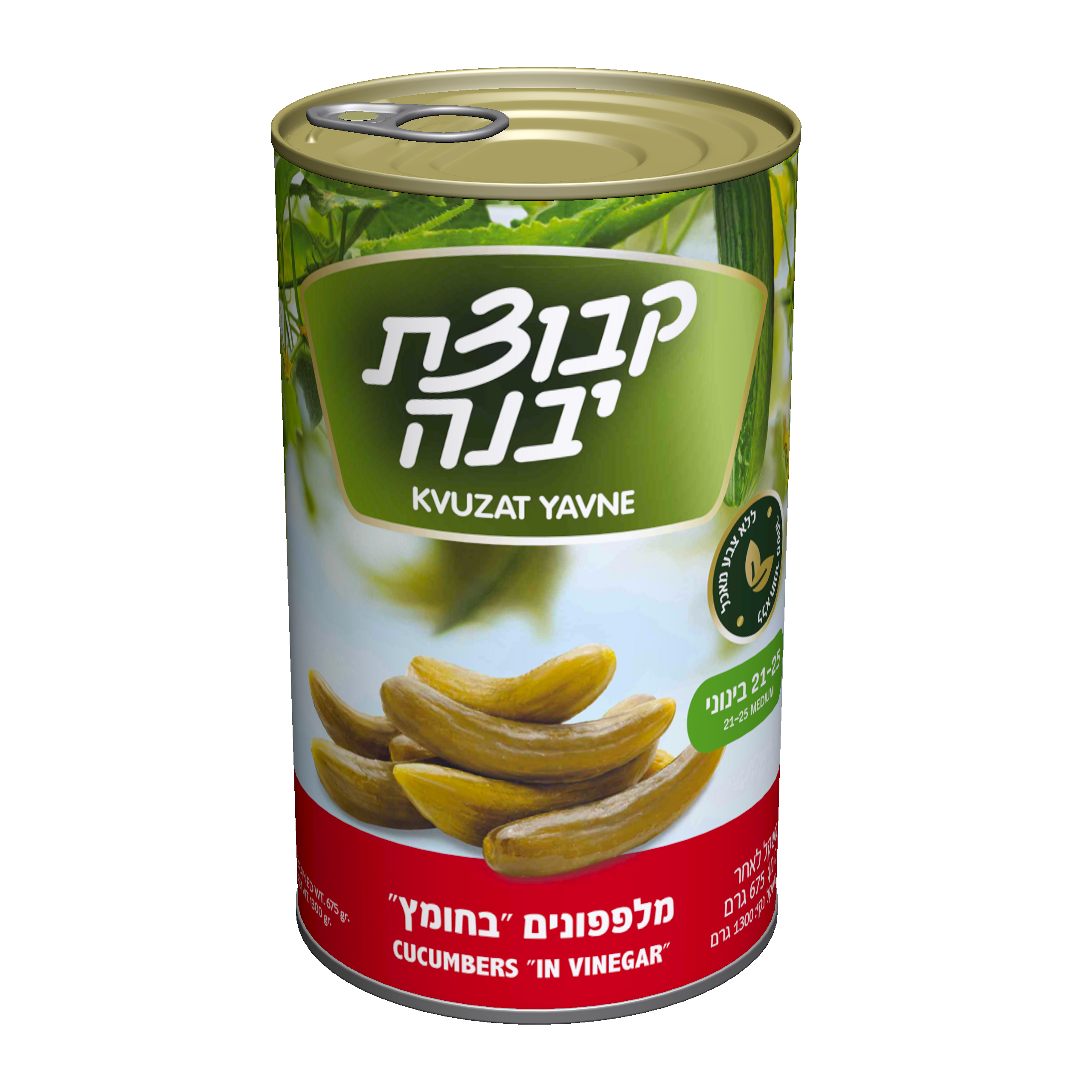 מלפפון 21-25 בחומץ יבנה