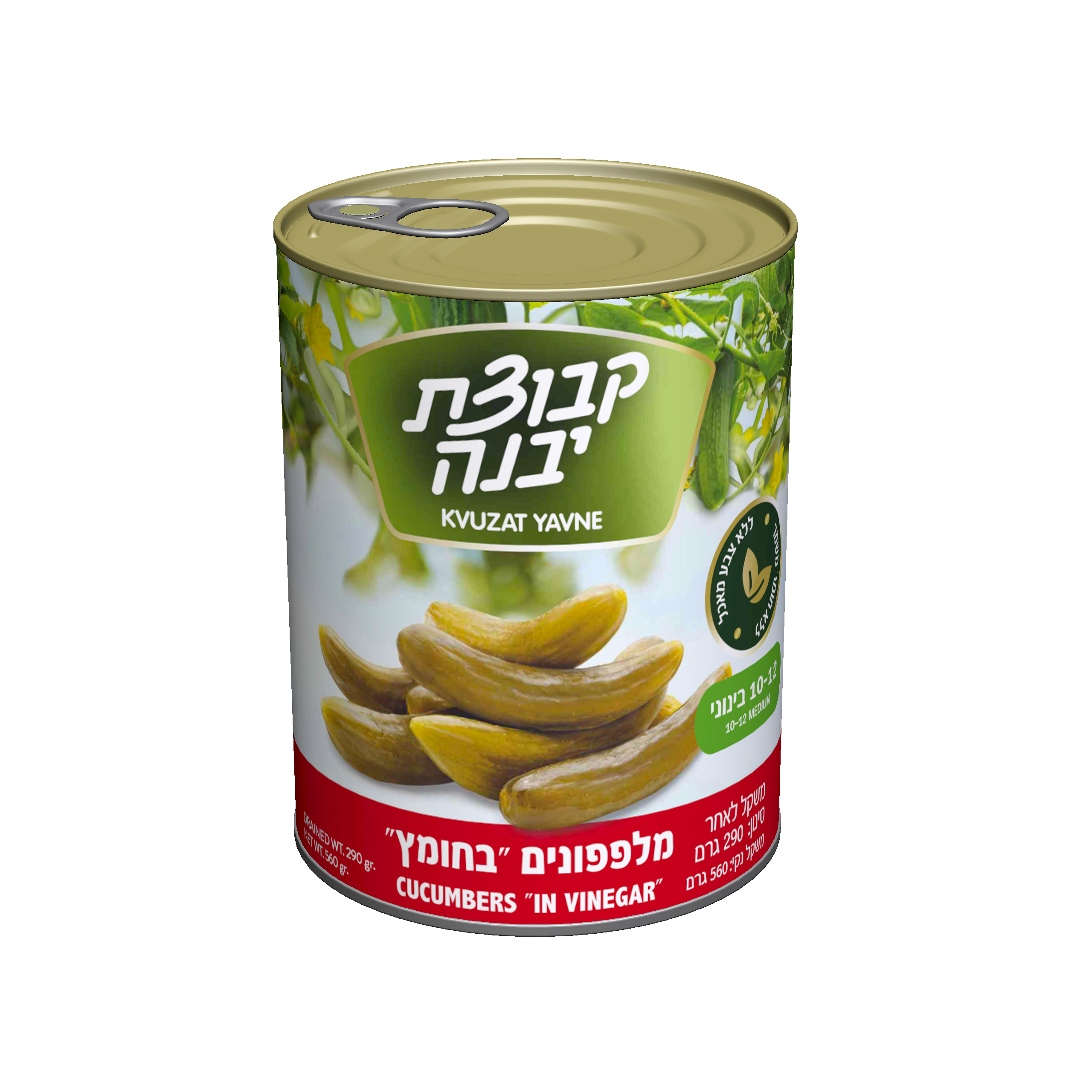 מלפפון בחומץ 10-12 יבנה