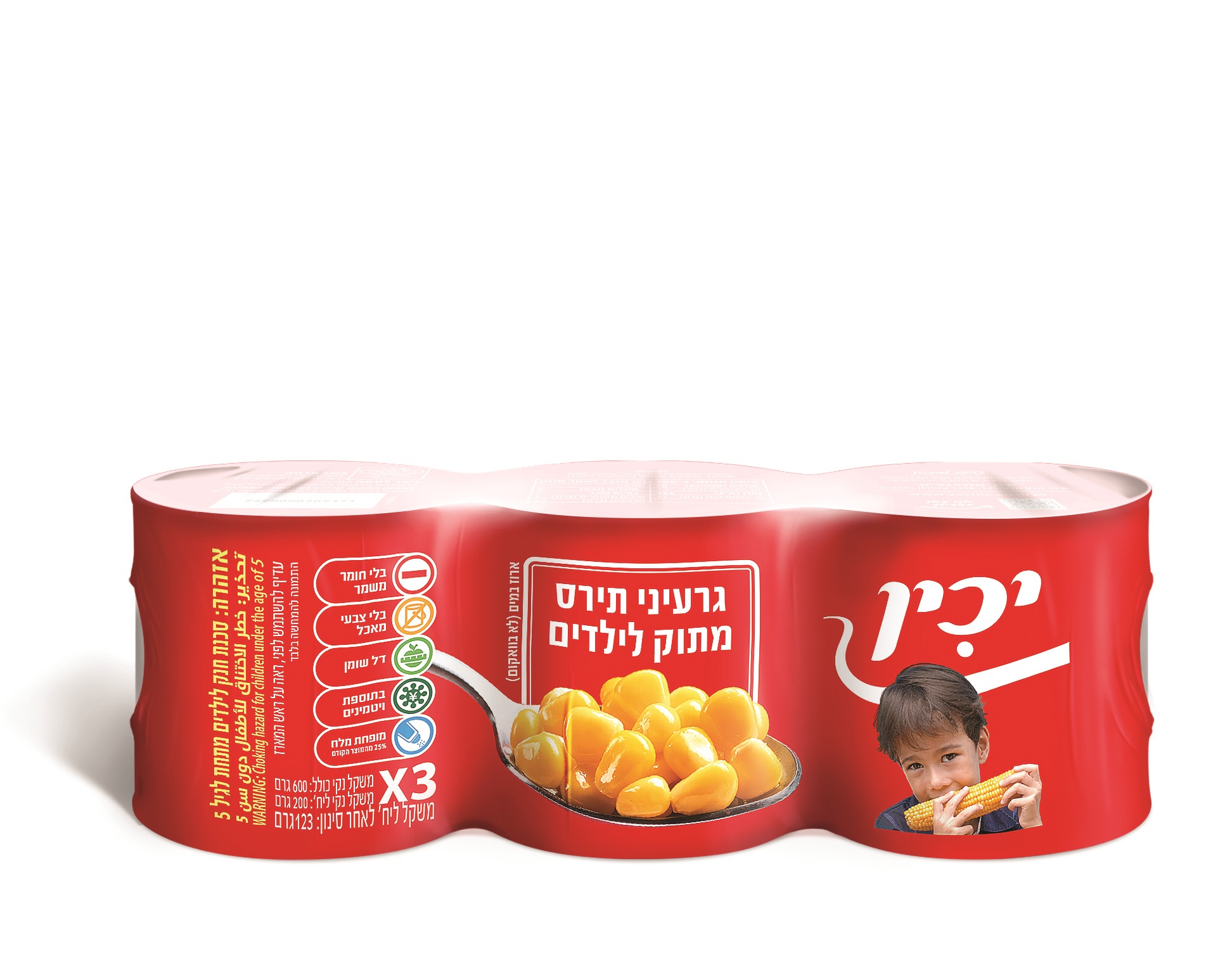 תירס קיד 6OZ שלשות יכין